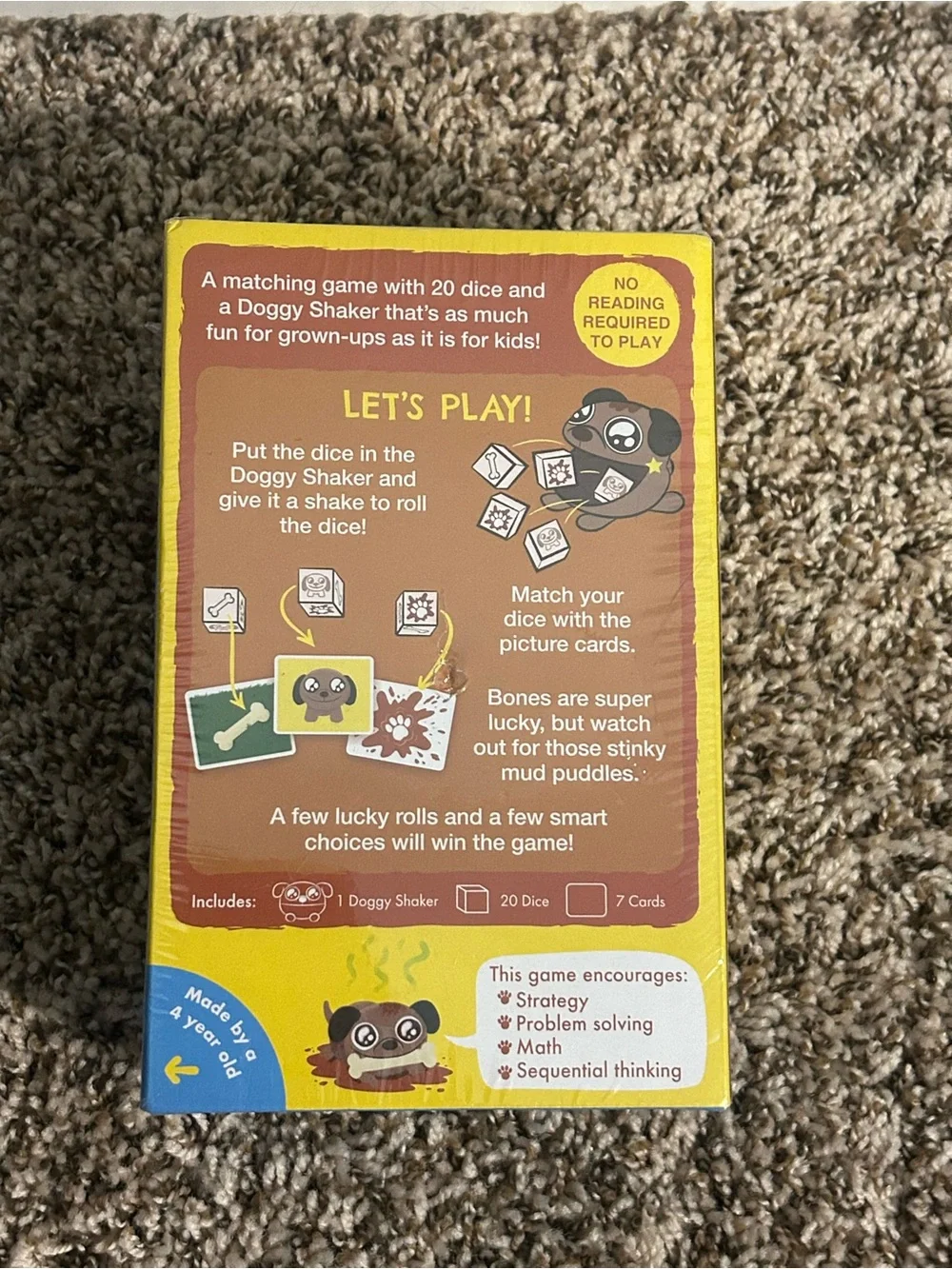You Little Stinker Picture Matching Game with 20 Dice